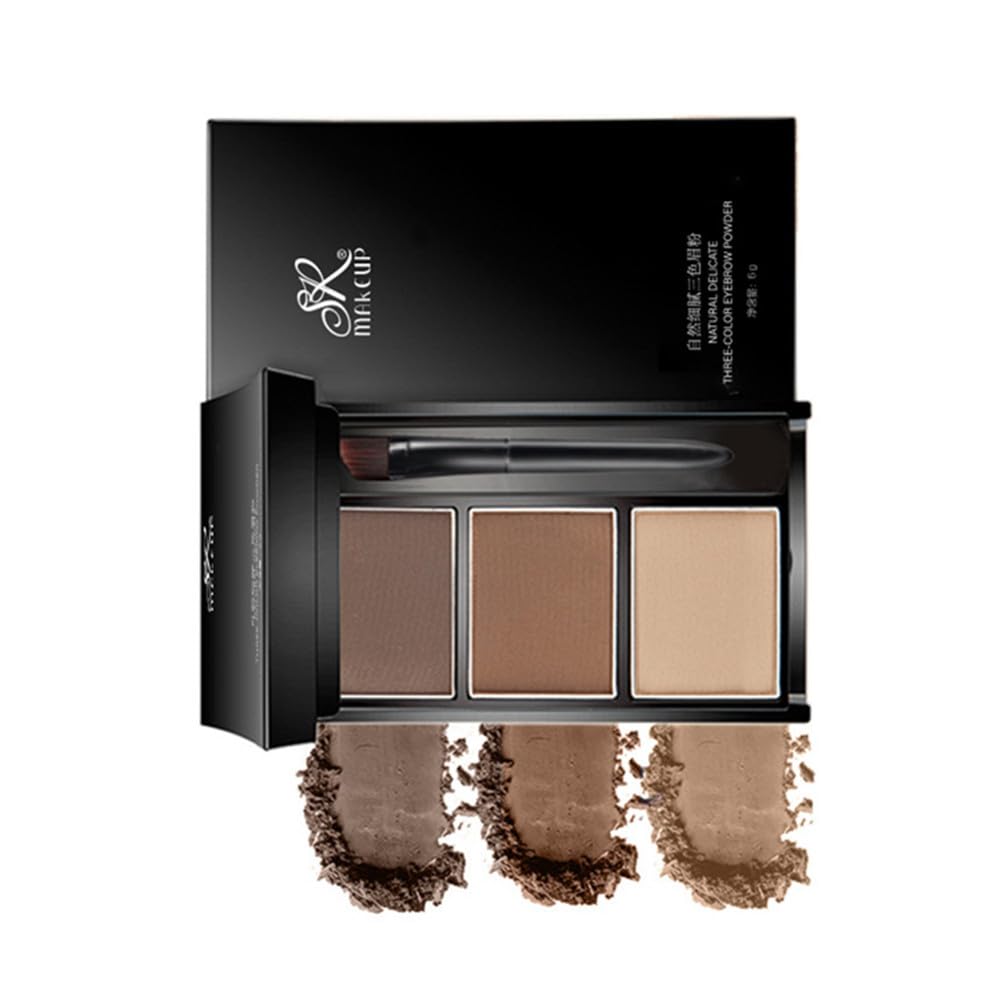 Eyebrow Powder Three-Color Eyebrow Palette Beauty Contour Eyebrow Pencil Professional Eye Makeup Eyebrow Filler1